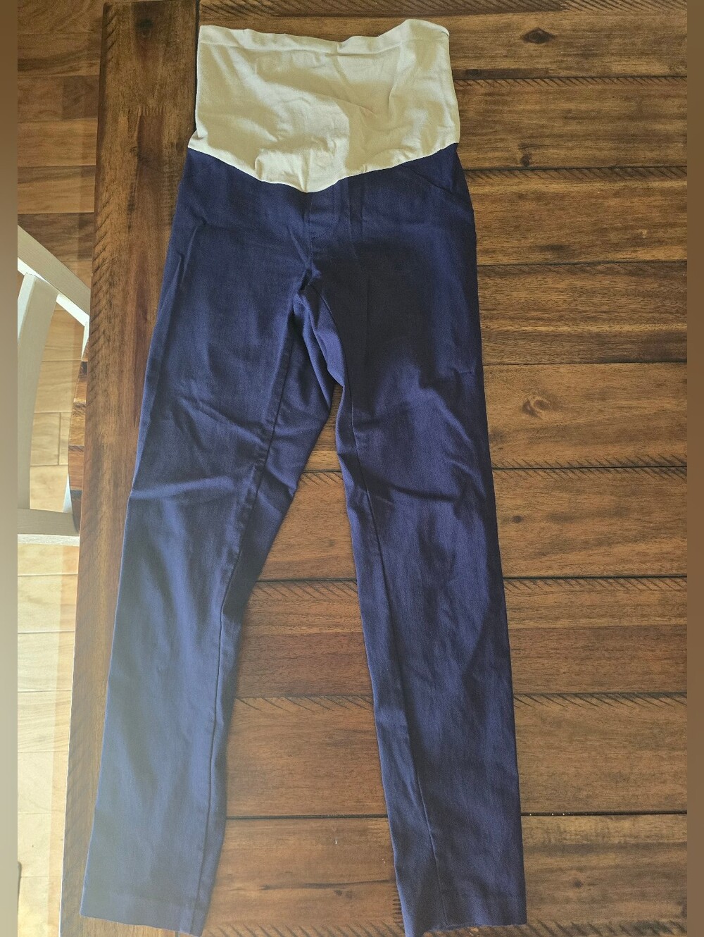 Navy Motherhood Maternity Skinny Slacks